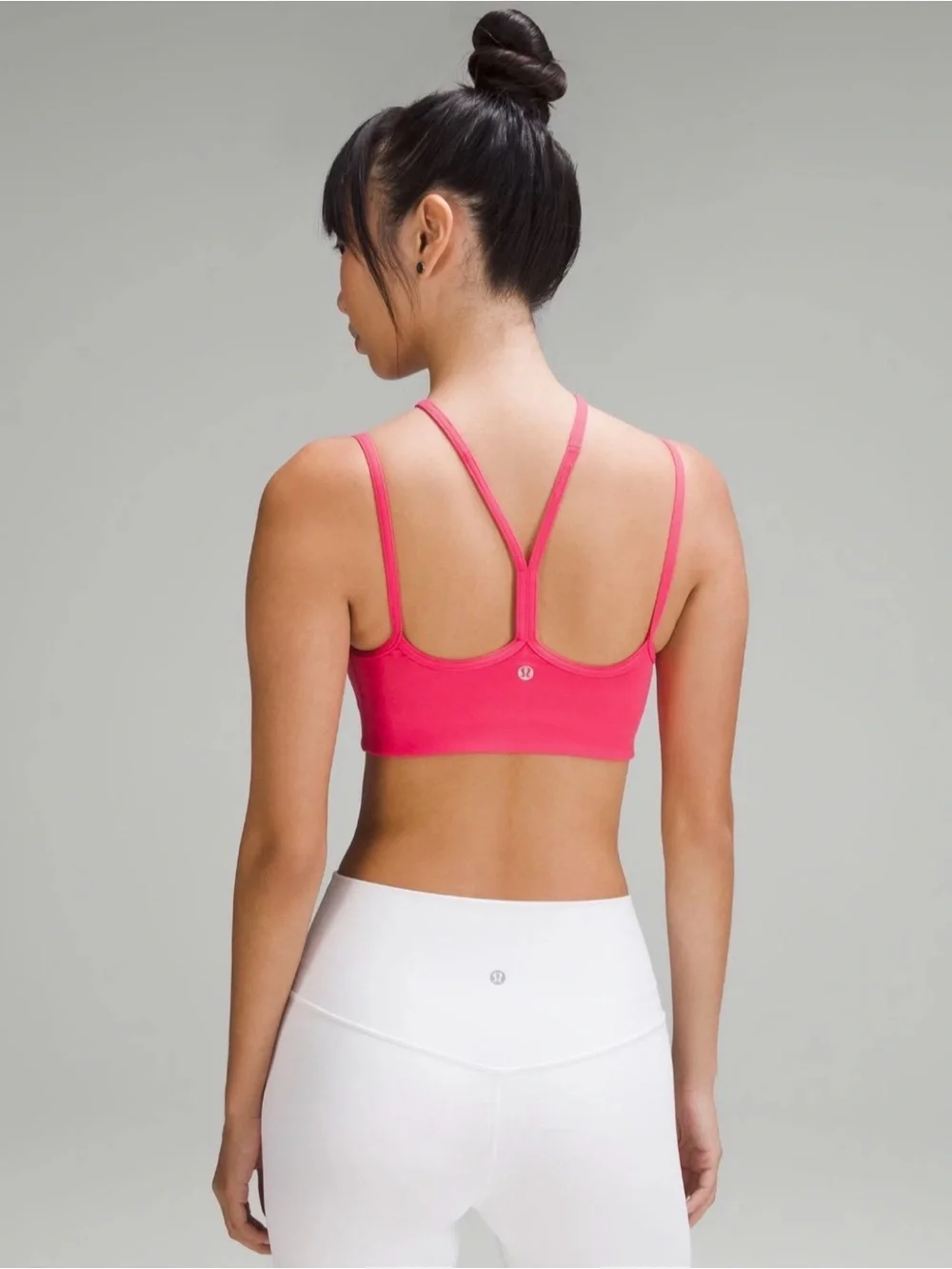 Lululemon Flow Y Strappy Bra Hot Pink Size 8